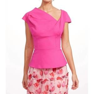NEW EVA FRANCO yuki top in pink punch